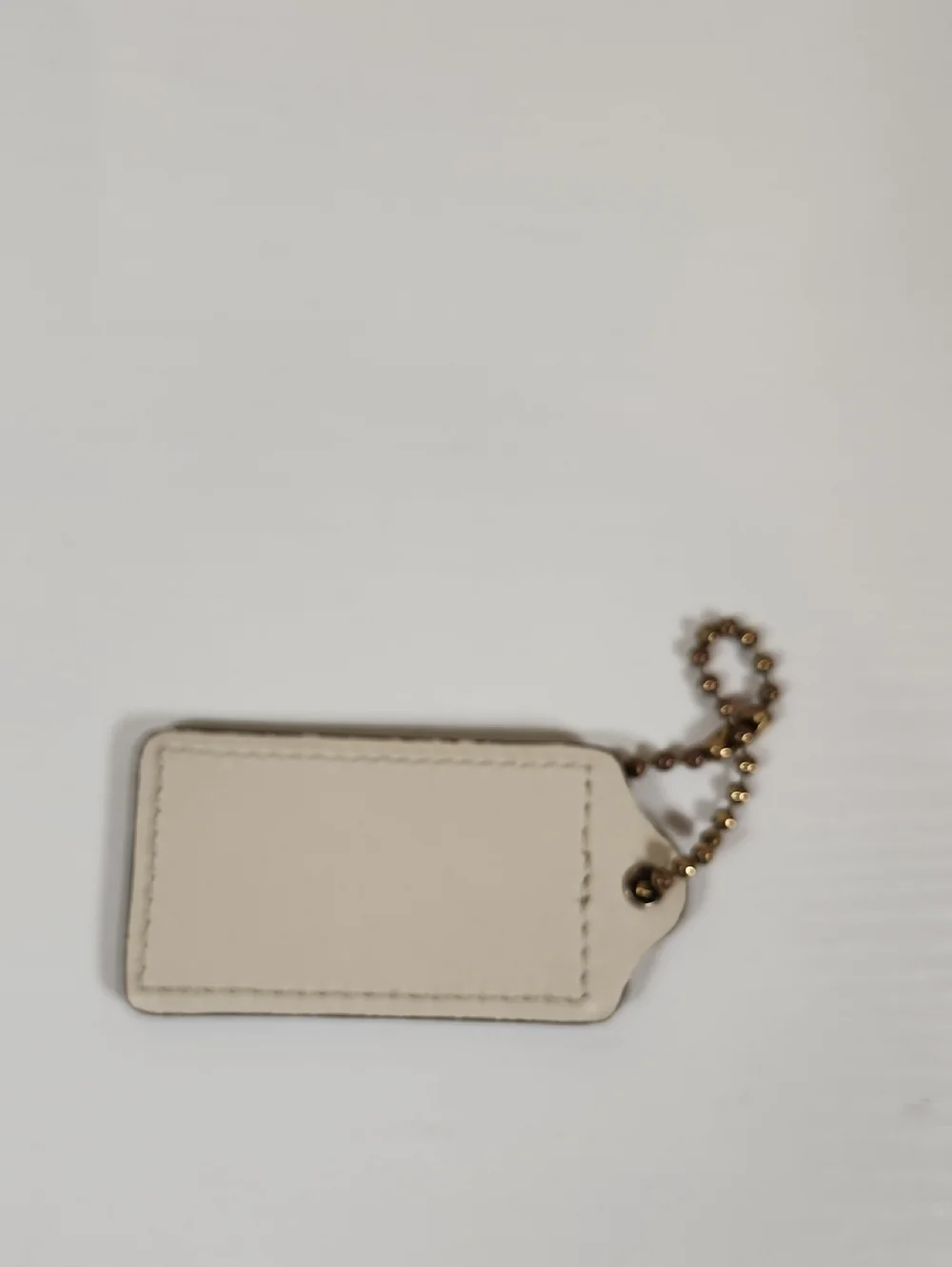 Coach Large Cream Hangtag